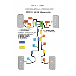 KOMPLET PRZEWODÓW HAMULCOWYCH BMW E-60 E-61 od 2004r  CuNi