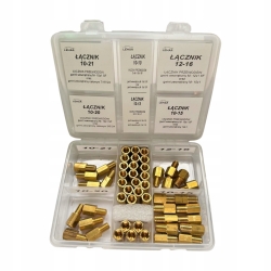 ZESTAW ŁĄCZNIKÓW I REDUKCJI DO PRZEWODÓW HAMULCOWYCH 50 sztuk