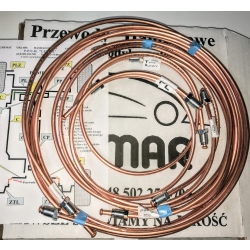 KOMPLET PRZEWODÓW HAMULCOWYCH RENAULT THALIA  z ABS 20102**8