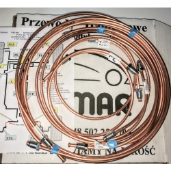 KOMPLET PRZEWODÓW HAMULCOWYCH OPEL ASTRA G / ZAFIRA A COMBI KOREKTOR