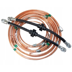 ZESTAW "MINI" PRZEWODÓW HAMULCOWYCH OPEL ASTRA G ZAFIRA A BĘBNY + ELASTYCZNE