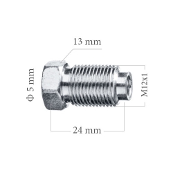 KOŃCÓWKA DO PRZEWODÓW HAMULCOWYCH  M-12*1 (104x)