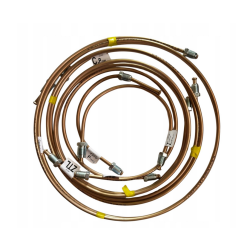 KOMPLET MIEDZIONIKOWYCH PRZEWODÓW HAMULCOWYCH BMW E36 E-36 ABS COUPE 1C 318is + TRÓJNIK 1991-1999 CuNi 33511*7