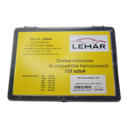 ZESTAW KOŃCÓWEK DO PRZEWODÓW HAMULCOWYCH 125SZT.
